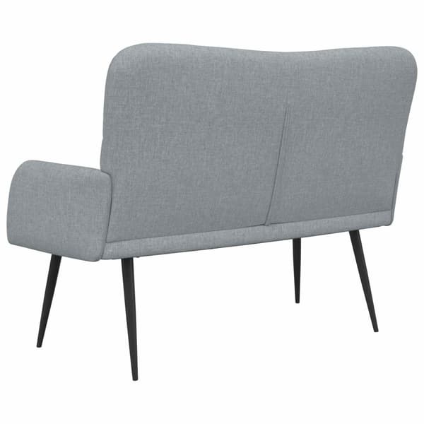 Tvåsitssoffa Ljusgrå 115 x 61 x 87 cm tyg