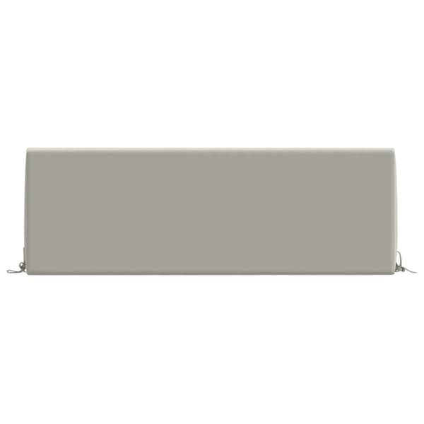 Ryggkudde SOEST 100% Polyester Grå 120 x 20 x 40 cm