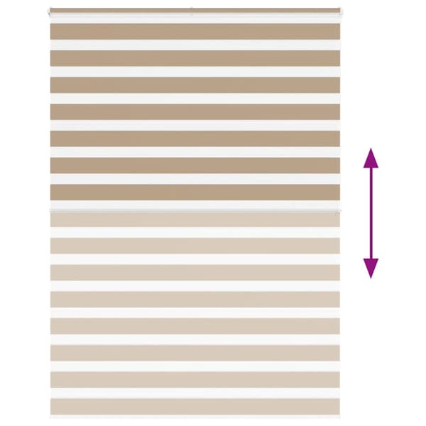 Rullgardin zebra 160x200 cm tyg bredd 155,9 cm polyester