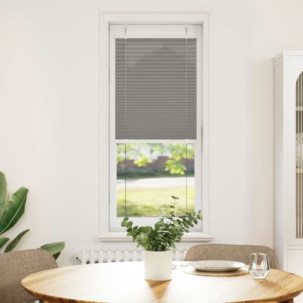 Plisserad persienn antracit 40x150cm tyg bredd 39,4cm polyester