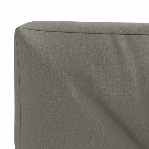 Pallryggkudde VIANEN 100% Polyester Grå 120 x 60 x 12 cm