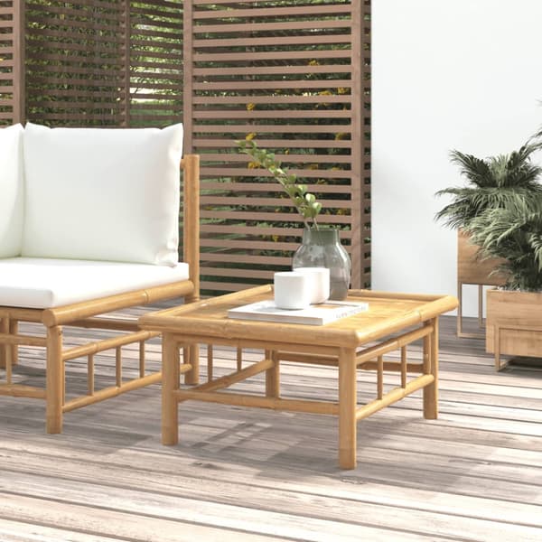 Trädgårdsbord 65x55x30 cm bambu