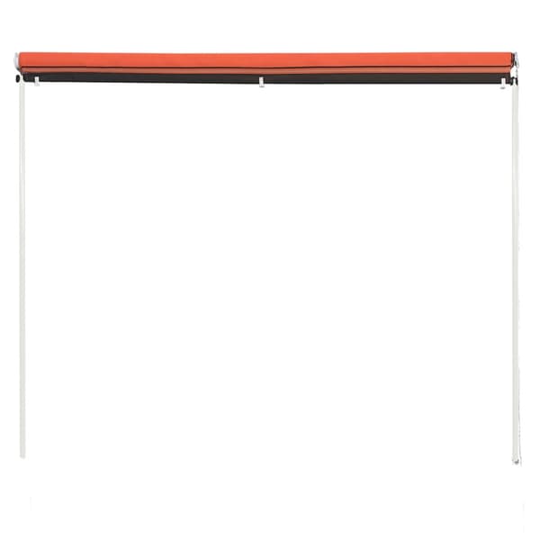 Markis 350x150 cm orange och brun