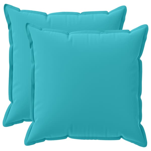 Kuddöverdrag 2 st HOUTEN Turkos 80 x 80 cm Polyester