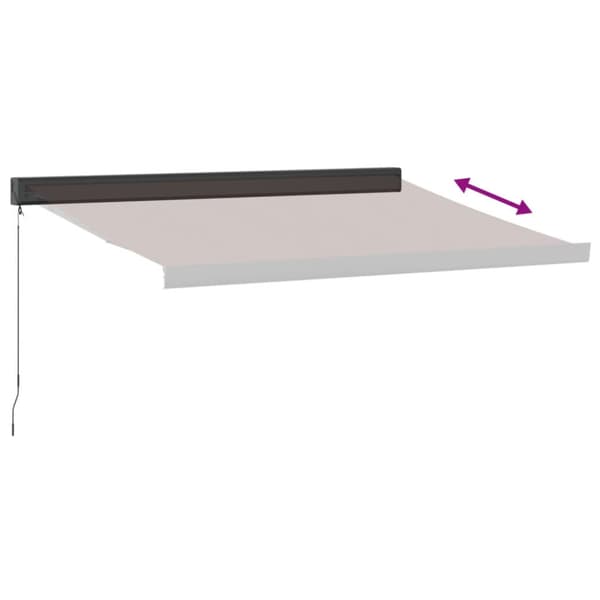 Markis manuellt infällbar 300x250 cm brun