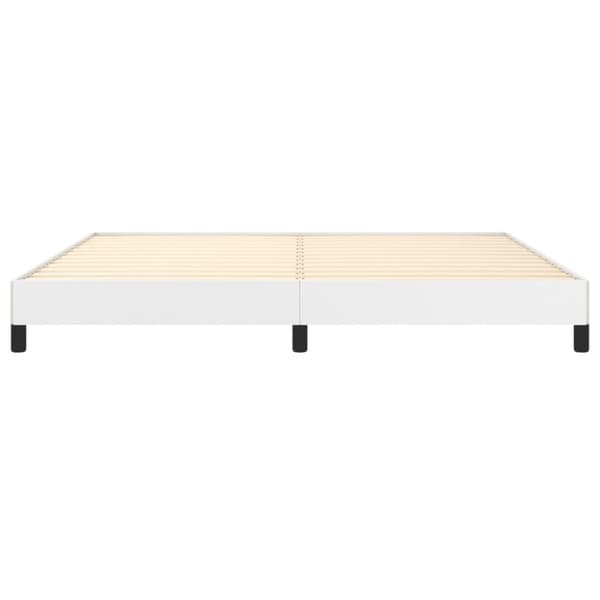 Sängram vit 200x200 cm konstläder