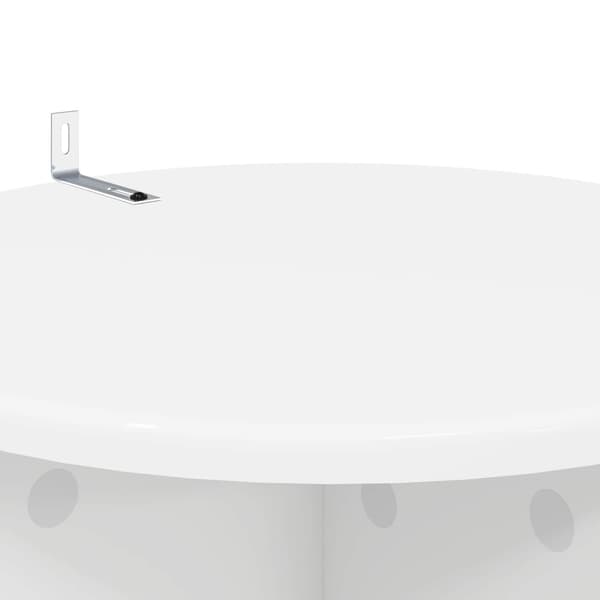 Växtställ 2 pcs Vit Ø40 x 80 cm Konstruerat trä
