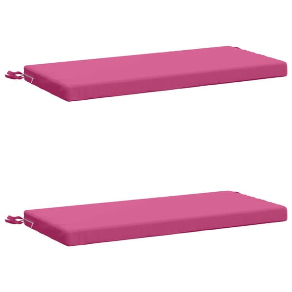 2-delade Bänk Kuddar SOEST 2 st 100% Polyester Rosa