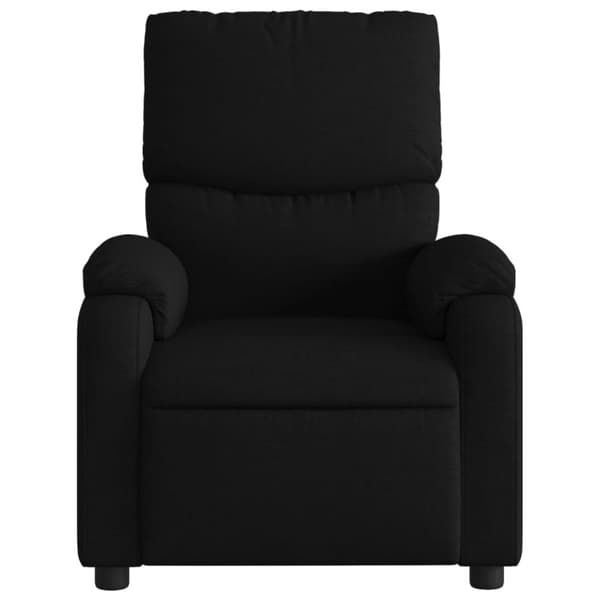 Massagefåtölj svart tyg