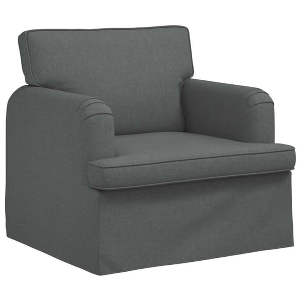 Soffa Mörkgrå 84 x 80 x 85 cm tyg