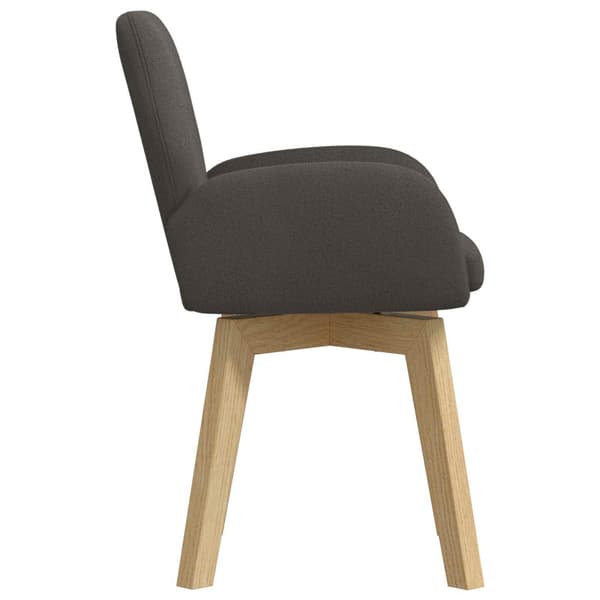 Svängande Matstolar 4 pcs Bouclé Mörkgrå 54 x 58 x 87 cm