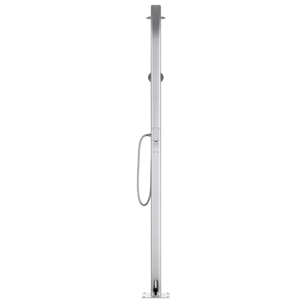 Trädgårdsdusch 215 cm aluminium