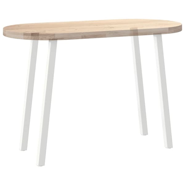 Konsolbordsben 4 st vita 72 cm stål