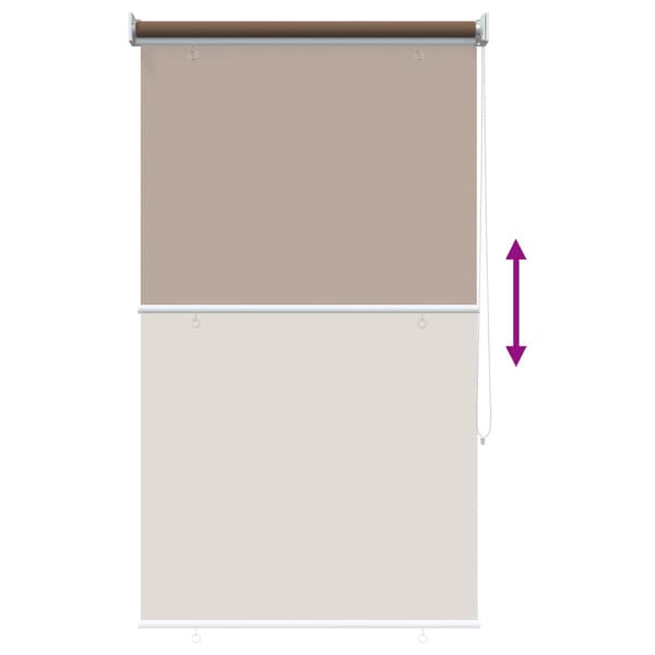 Rullgardin UV-skydd Taupe 60 x 230 cm Polyester