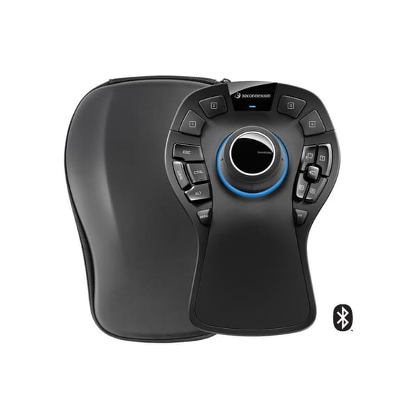 3Dconnexion SpaceMouse Pro Wireless - Bluetooth Edition - 3D-mus - 2.4 GHz, Bluetooth, USB-C