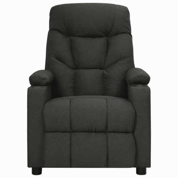 Reclinerfåtölj svart tyg