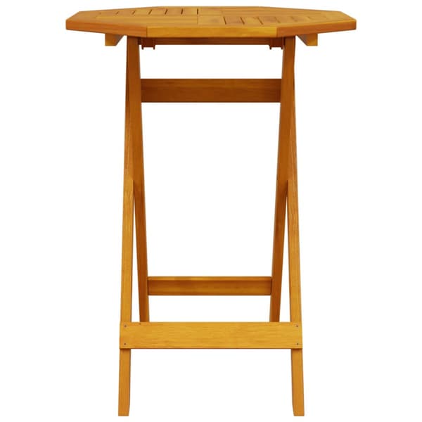 Fällbart bistroset 3 pcs Brun Massivt Akaciaträ
