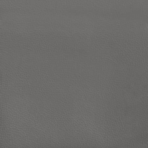 Sängram med huvudgavel grå 100x200 cm konstläder