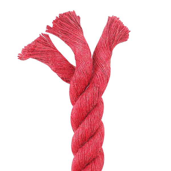 Juterep Röd 100% Tossa jute