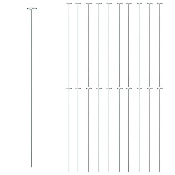 Växtstöd 20 st mörkgrön 91 cm stål