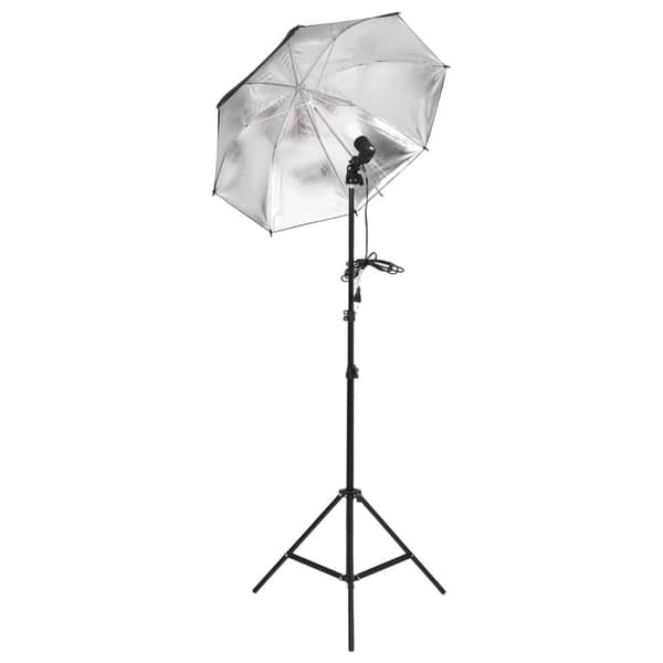 Fotostudio med lampor och bakgrund