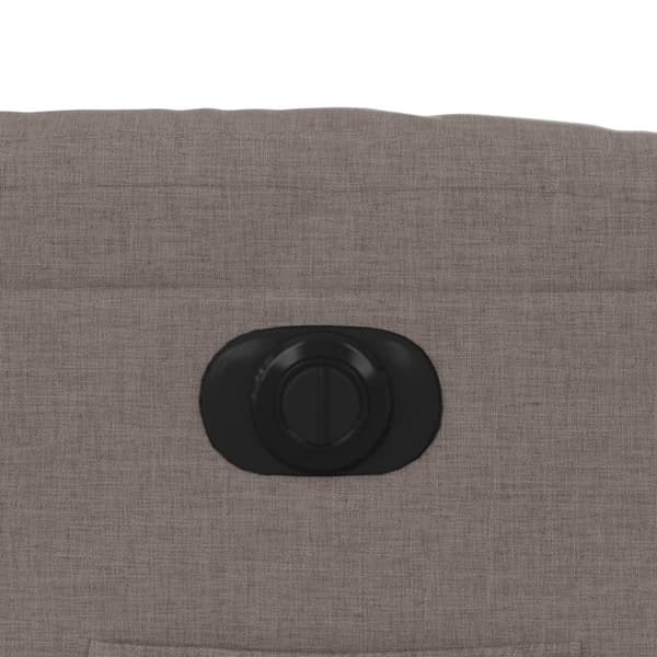 Elektrisk reclinerfåtölj taupe tyg