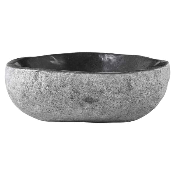 Handfat Oval Grå (32-37) x (27-30) x 12 cm Flodsten