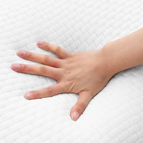Sovkudde Enfärgad Vit 74 x 39 x 13 cm Minneskum