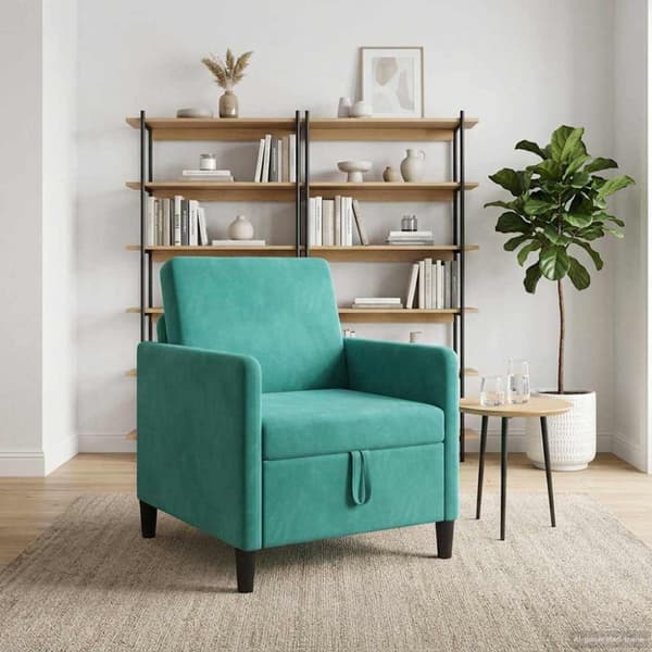 Soffa med förvaring Turkos 72 x 78 x 87 cm Polyester