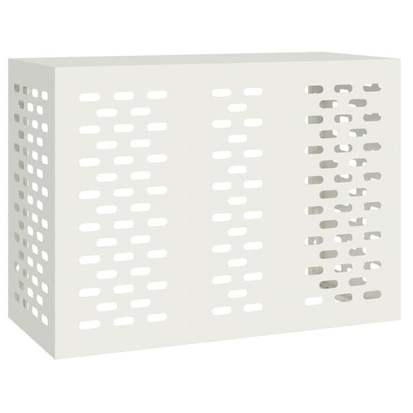 Täckning för Luftkonditionering Vit 110 x 50 x 80 cm Stål