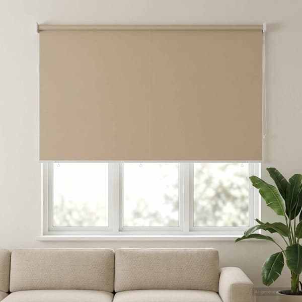 Rullgardin UV-skydd Beige 200 x 140 cm Polyester