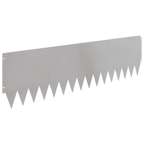 Kant för gräsmatta 20 pcs 103 x 30 cm Stål Silver