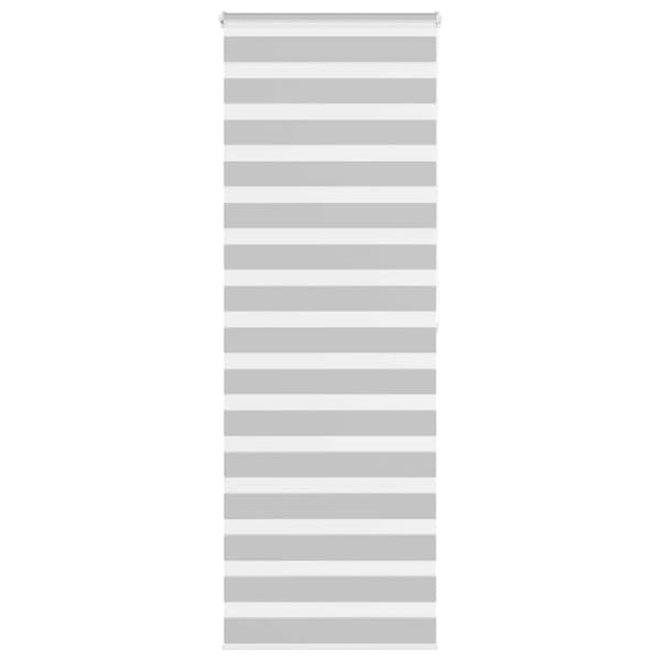 Rullgardin zebra ljusgrå 85x200 cm tyg bredd 80,9 cm polyester