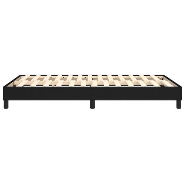 Boxspring-sängram svart 120x200 cm tyg