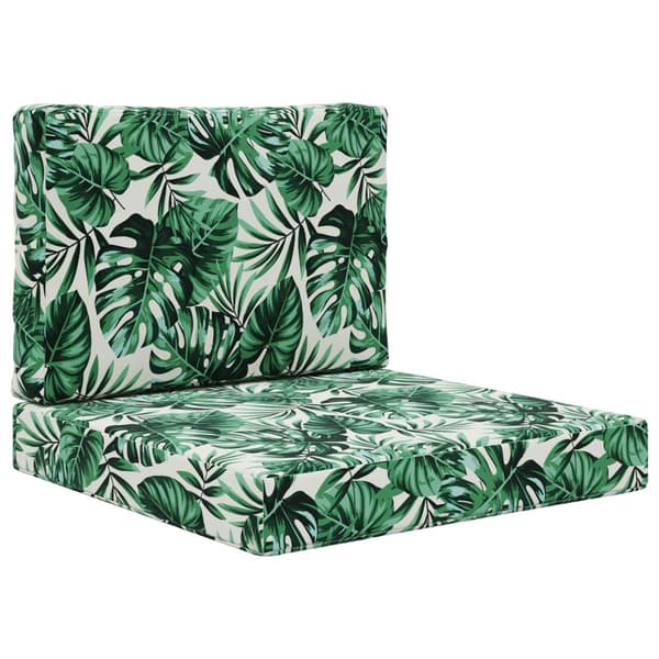 Utomhus Soffa Kudde 2 pcs Bladmönster Polyester