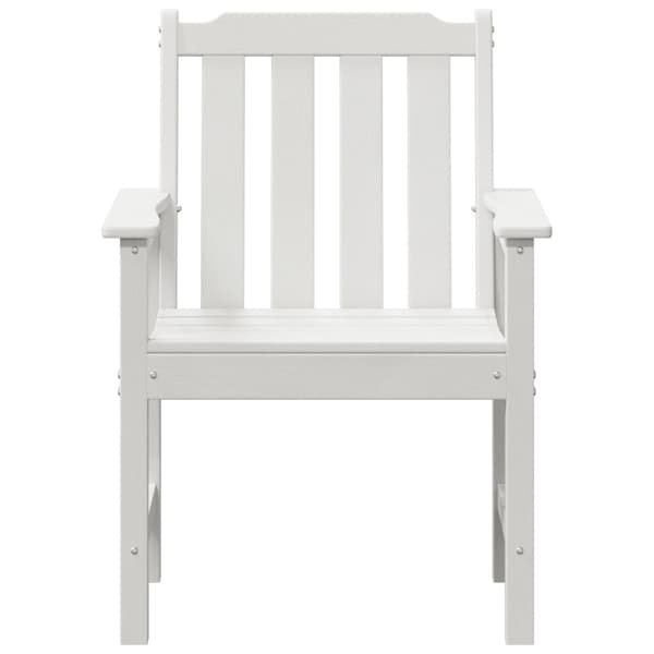 Trädgård Stol 6 pcs Vit 65.5 x 59 x 88 cm polyeten