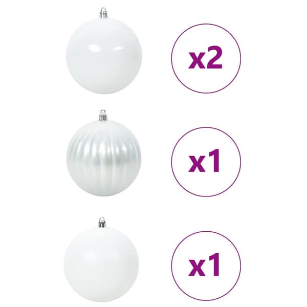 Julkula Set XXL 4 pcs Vit Plast