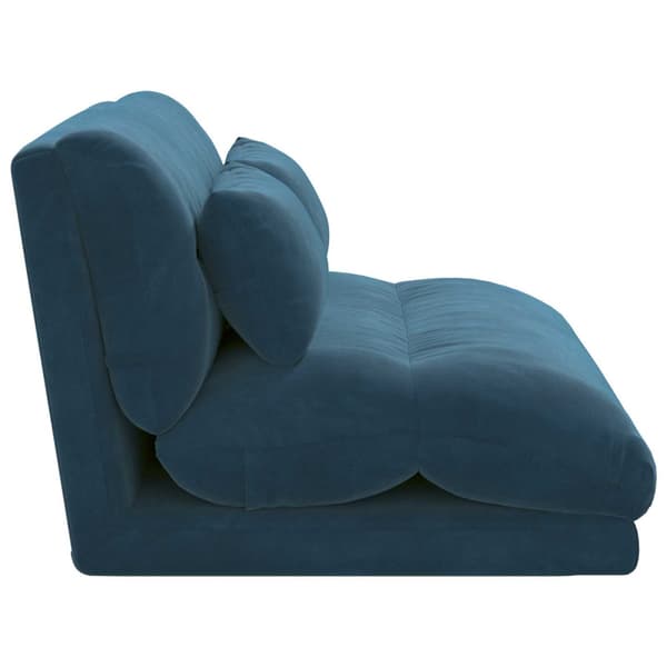 Golvstol Blå 110 x 82 x 55 cm Sammet