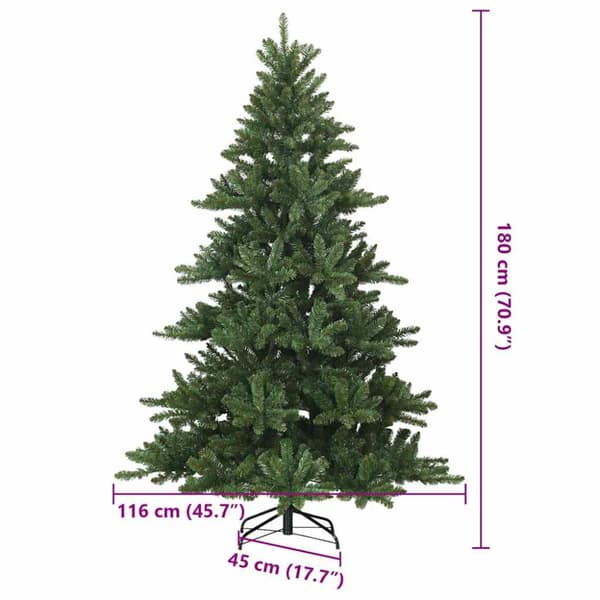 Plast Hingad Julgran Grön 180 cm PVC, stål