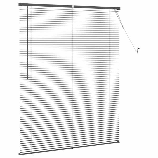 Persienn Silvergrå 150 x 120 cm PVC