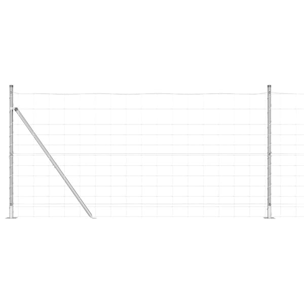 Stängselstolpe Galvaniserad 50 x 1,2 m Stål