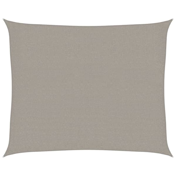 Solsegel 160 g/m² rektangulär ljusgrå 2,5x3 m HDPE