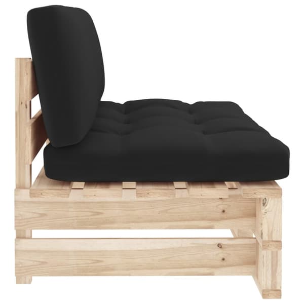 Mittensektion till pallsoffa impregnerad furu