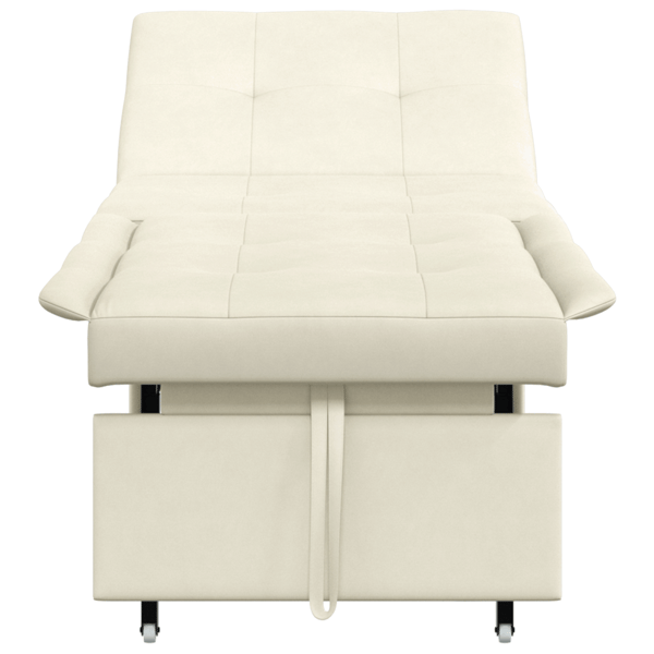 Soffsäng Kräm 194 x 67 x 82 cm Sammet