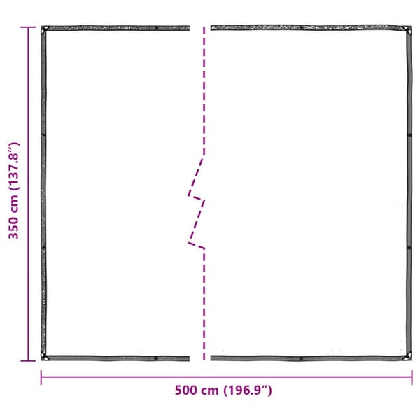 Växtskydd Transparent 5 × 3,5 m PE