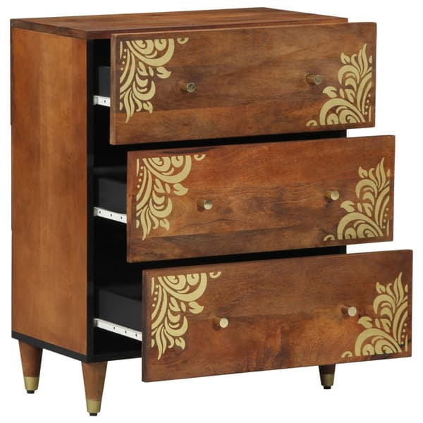 Sideboard Brun 60 x 33 x 75 cm Massivt mangoträ