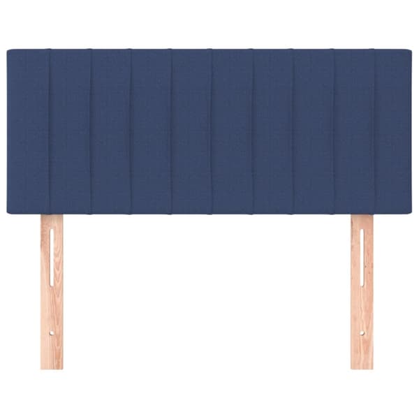 Sänggavel blå 90x5x78/88 cm tyg
