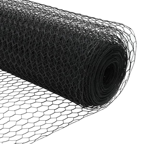 Hexagonstängsel Grå 1,2 x 100 m PVC
