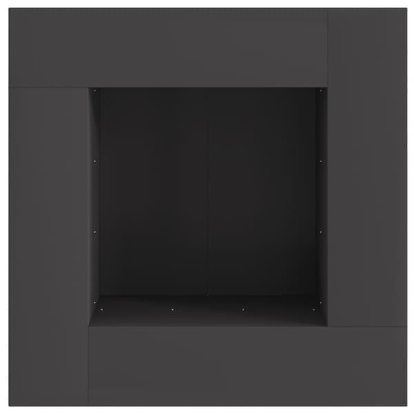 Eldstad Svart 80 x 80 x 40 cm Stål