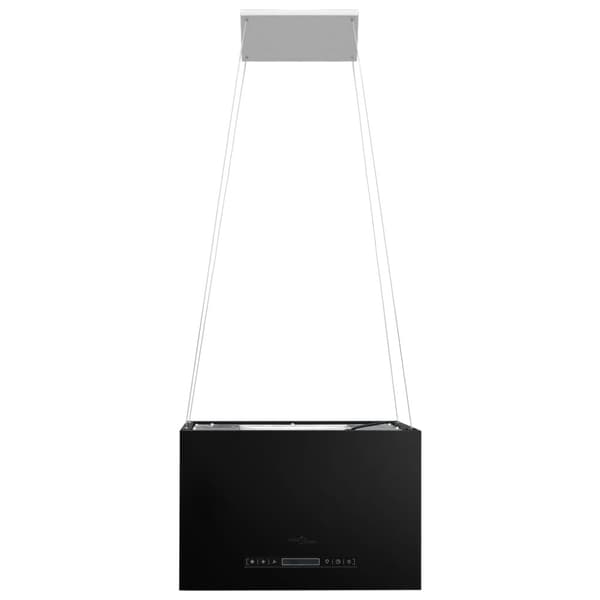 Hängande köksfläkt touchsensor LCD 55 cm pulverlackerat stål